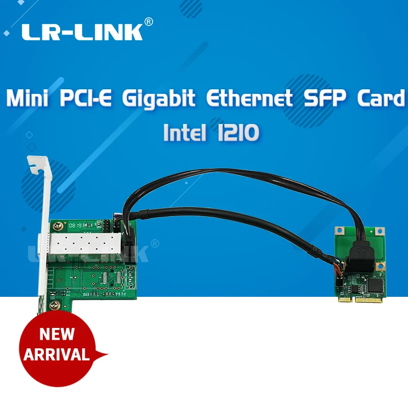 LR LINK LRES2204PF SFP мини PCI express Gigabit Ethernet 1xsfp сетевая карта контроллера NIC Intel I210|Сетевые