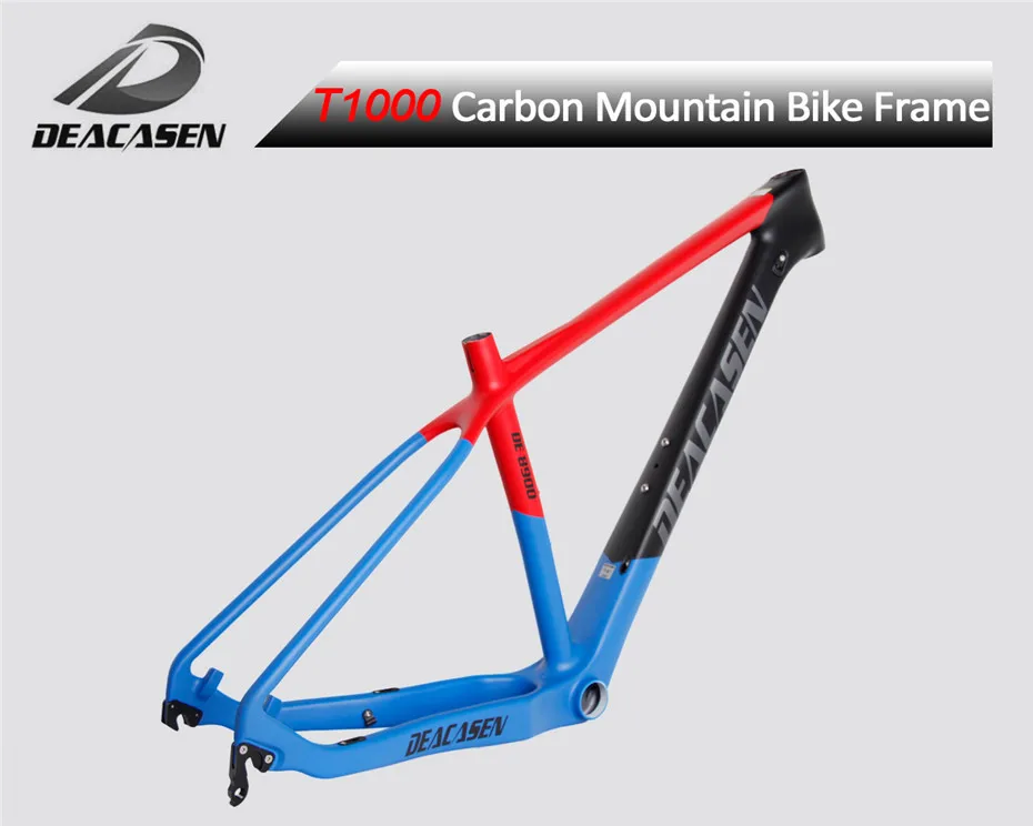 2018 newest Deacasen Carbon mtb Bike Frame Di2 or Mechanical 15.5/16.5/17.5 clamp headset carbon bicycle | Спорт и развлечения