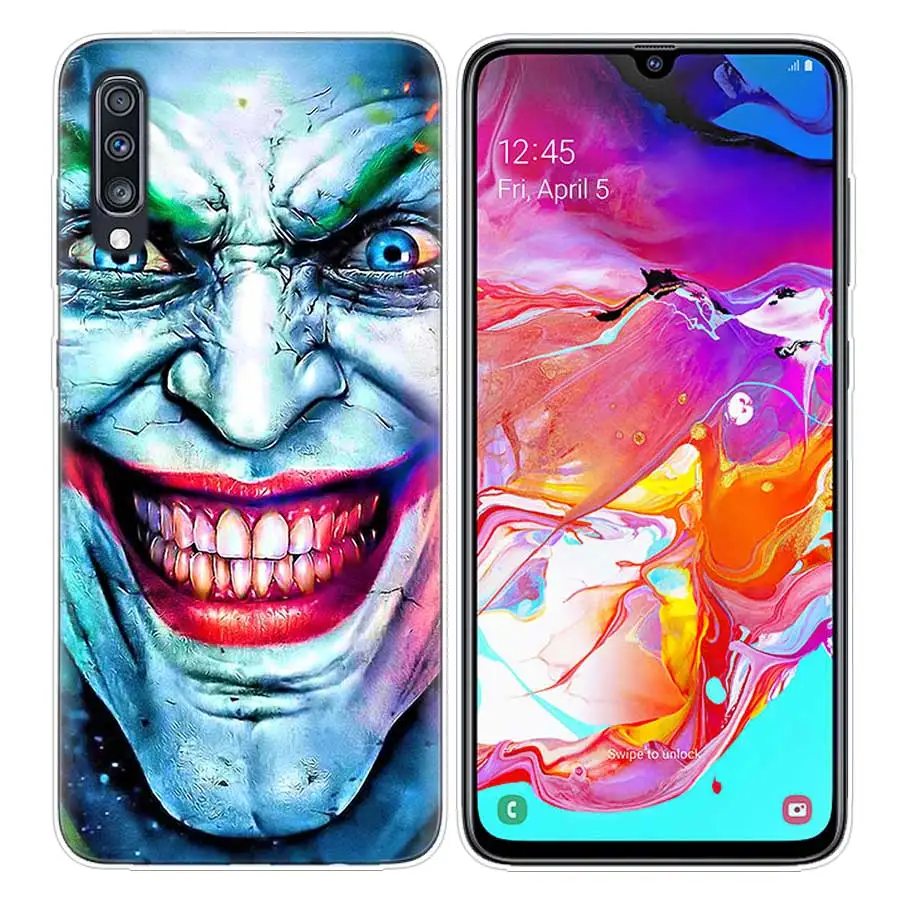 S01 Клоун Джокер установлены на заднюю панель телефона чехол для samsung Galaxy S10E S10 плюс A50 A30 A70 A40 A40S A10 A10E A20 A60 A80 A90 A20E крышка - Цвет: S01