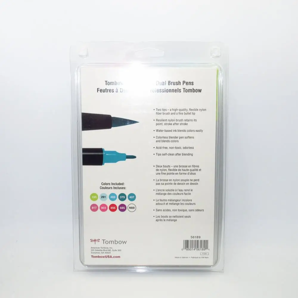 Tombow профессиональные двойные ручки ABT акварельные маркеры тропическая палитра 10