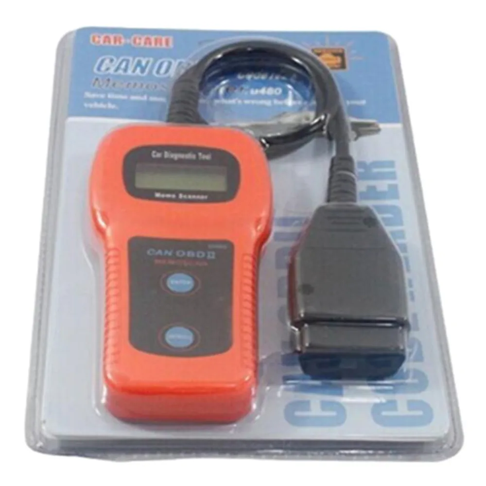 U480 16-pin OBDII мини автомобиля диагностический сканер OBD 2 сканирования инструмент