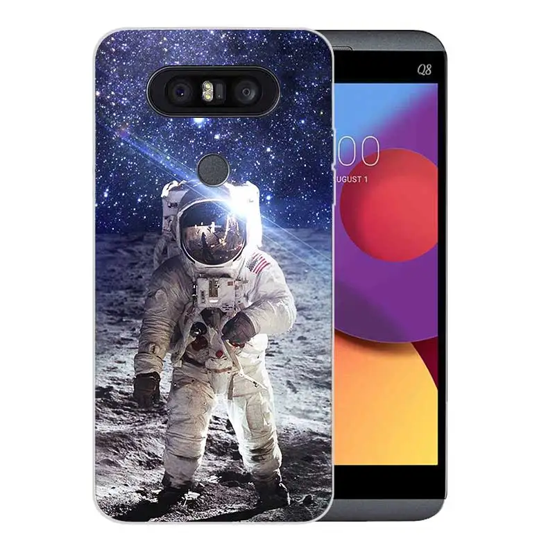 Мягкий Резиновый ТПУ чехол с рисунком для LG Q8 Q7 Q6 G6 G7 G5 G4 V40 V30 V20 V10 прозрачный