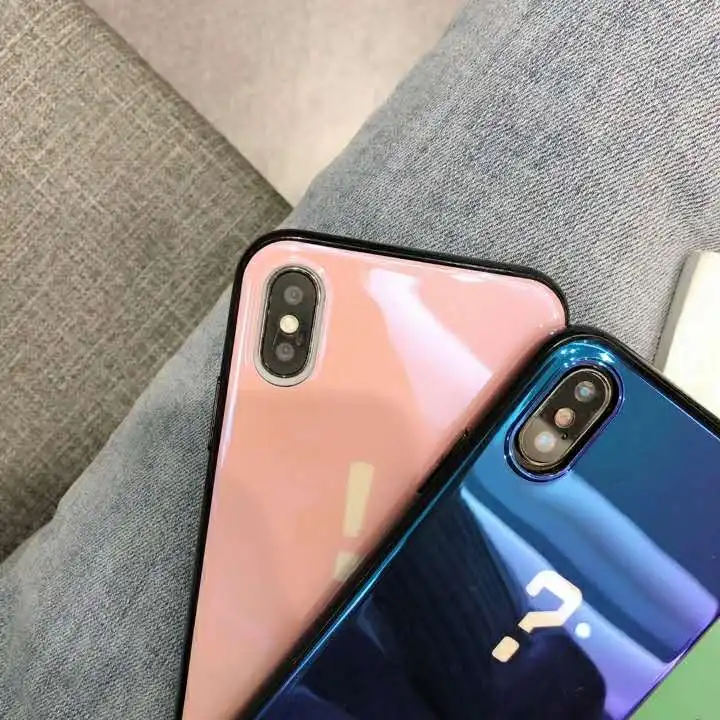 HOKEJ TPU фарфоровый Синий чехол для телефона простой дизайн в Корейском стиле iPhone 6 7