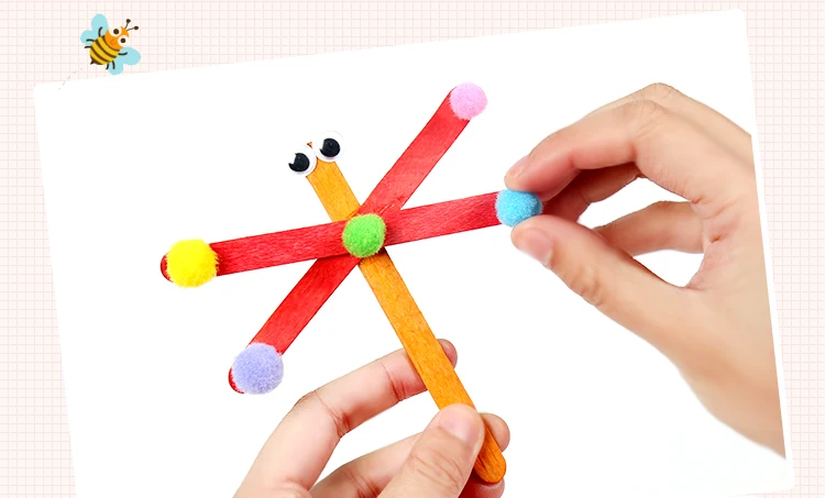 50 шт. DIY модель изготовления древесных чипсов палочки эскимо мороженое палочка красочные ремесленные творческие развивающие игрушки для детей