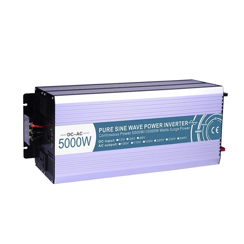 5000W Pure Sine Wave Inverter DC 12V/24V/48V To AC110V/220V off grid UPS solar inverter voltage converter with charger and UPS|Инверторы и