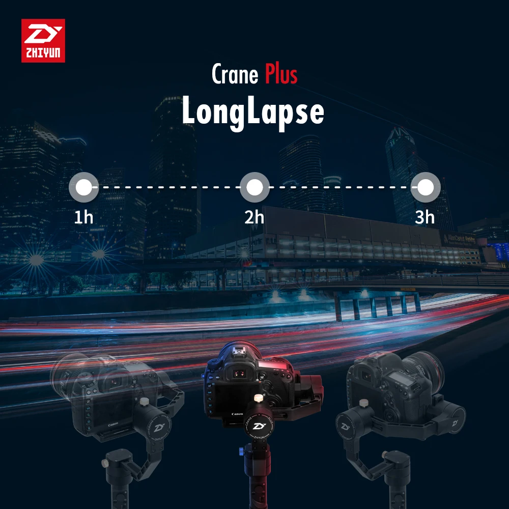 Zhiyun Crane-M Профессиональный 3-осевой Ручной Стабилизатор для смартфонов тонкая и плоская камера компактных камер экшн-камер