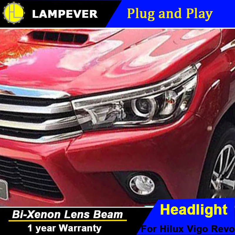 Автомобильные фары Lampever для Toyota Hilux светодиодсветодиодный 2015 новинка Revo Vigo ДХО