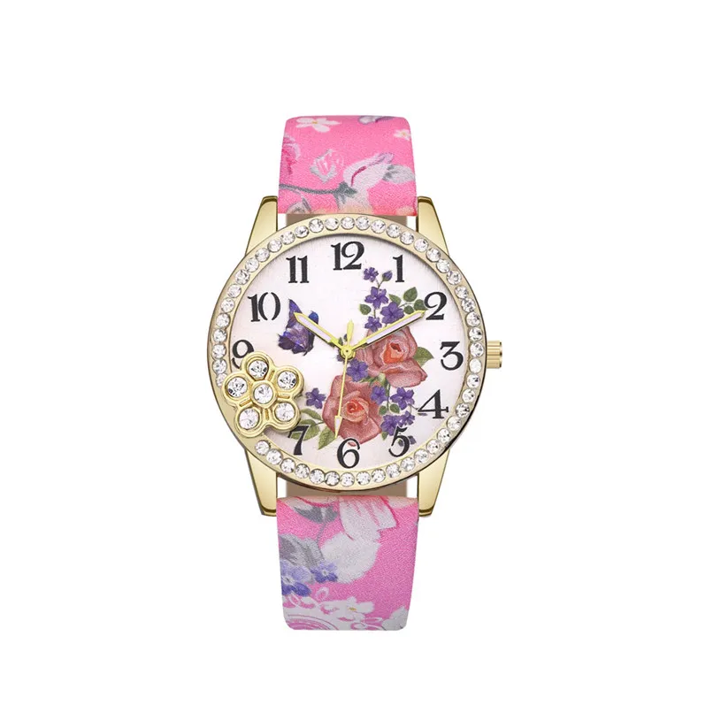 2018 Top Fashion Women Watches Female Clock Luxury Watch Neutral Flower Ladies Quartz Wrist Relogio 5FN | Наручные часы