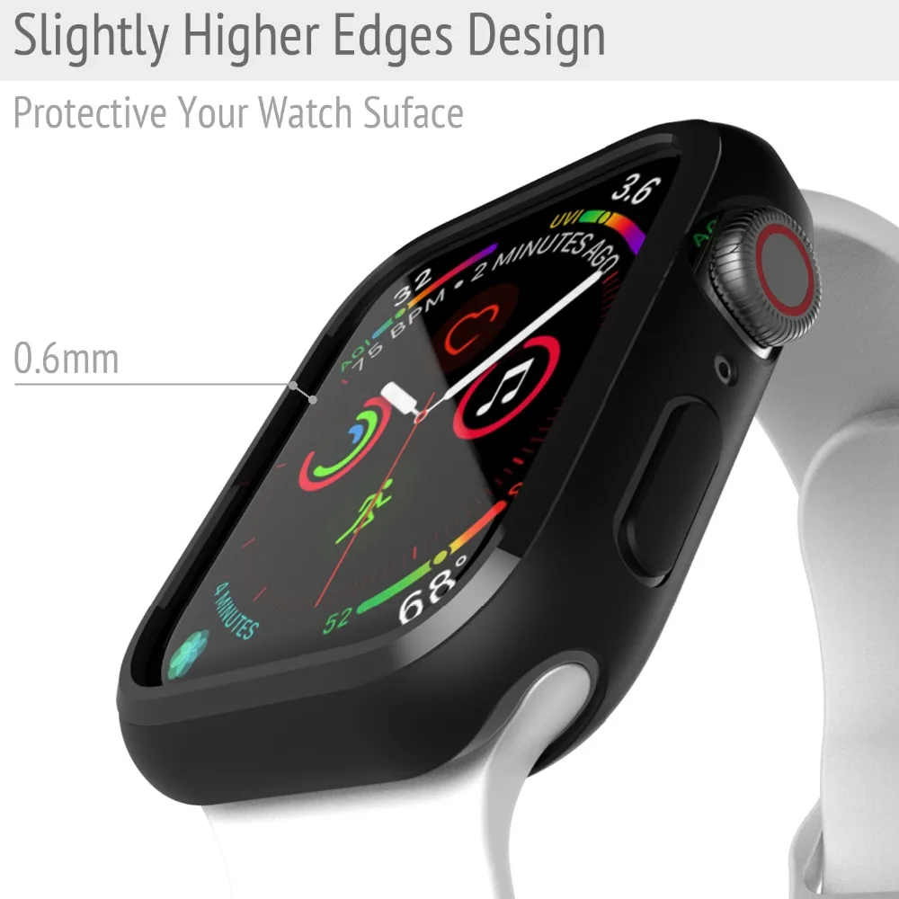 Аксессуар для Apple Watch Series 4 Чехол 44 мм 40 мягкий ТПУ ультратонкий легкий устойчивый