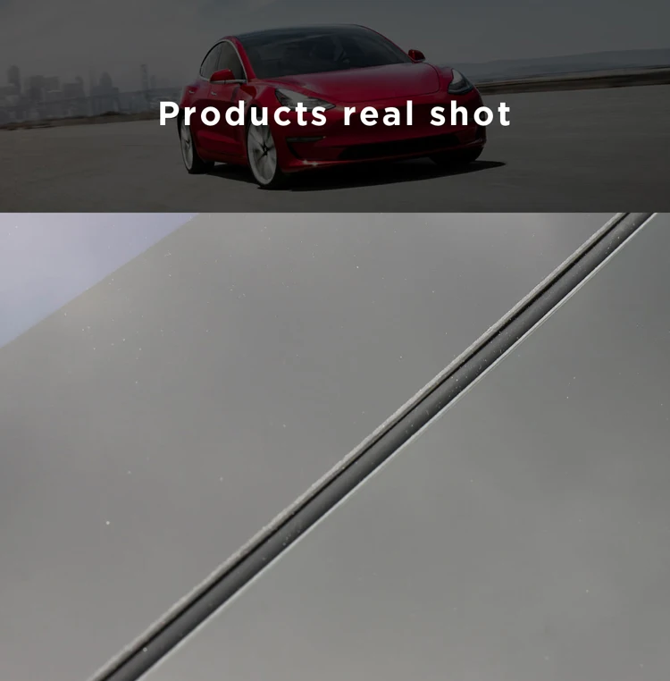 LUCKEASY Car wind Noise Reduction Kit Quiet Seal Kit Tesla Model 3- Skylight glass sealing strip