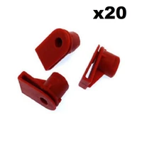 20x for bmw red plastic grommet nut for screws x1 1 series centre console clip