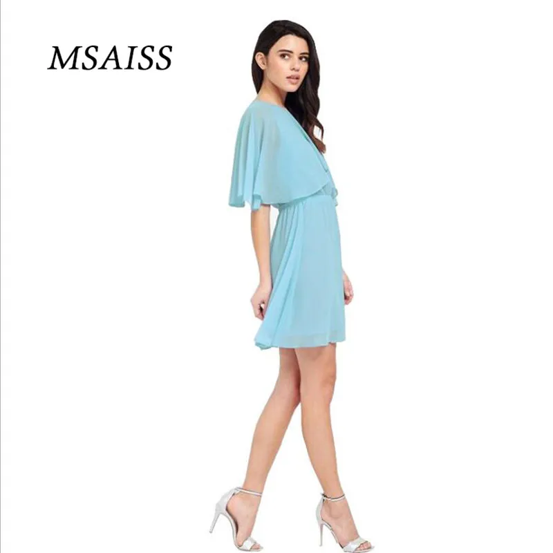 MSAISS женское летнее платье 2017 черные вечерние платья шифоновое Cote vestido de festa 4XL 5XL 6XL