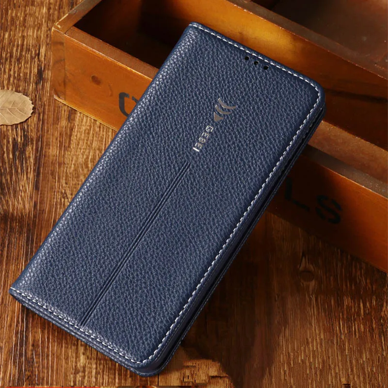 Роскошный брендовый кошелек gebei, кожаный магнитный флип-чехол для samsung Galaxy S7 Edge S8 S9 S10 Plus S10E S 7 8 9 10 - Цвет: Blue