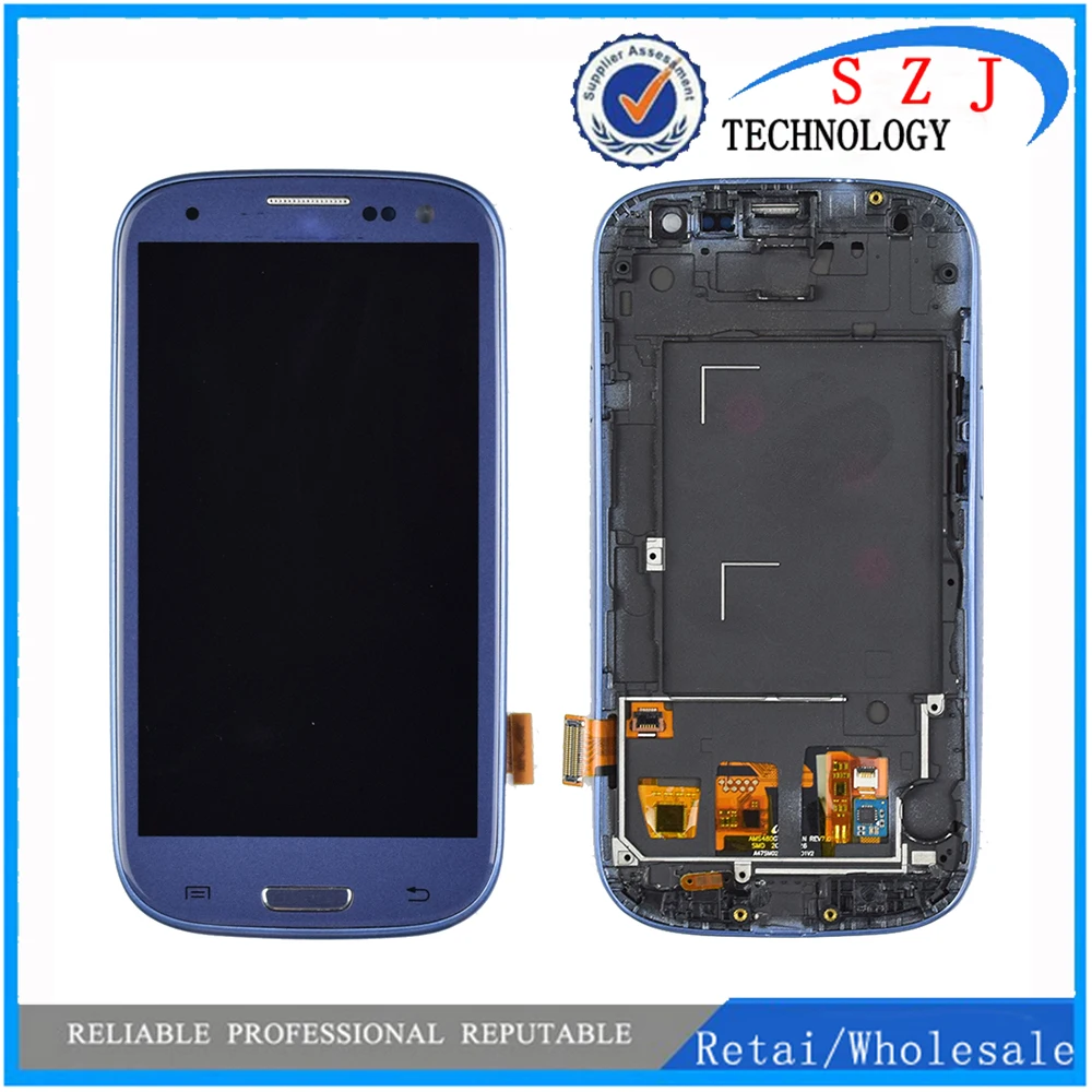 ЖК-дисплей в сборе с рамкой для SAMSUNG Galaxy S3, дисплей AA 4,8 дюйма i9300i i9300