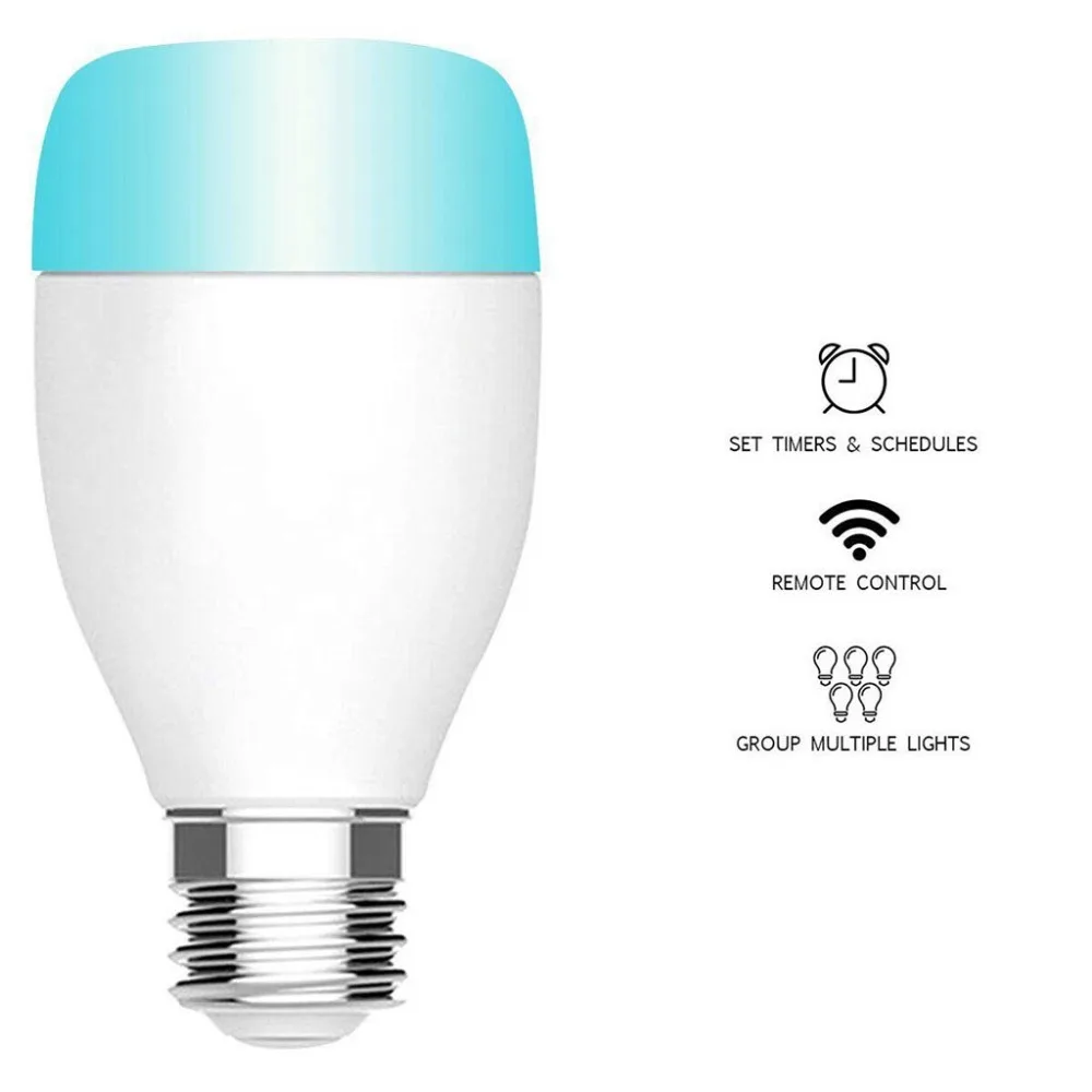 HIPERDEAL Wifi Смарт Стекло модели винт E27 лампа для Amazon Alexa/Google домашнее приложение