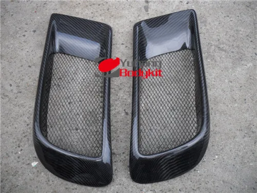 Для Evolution EVO 10 X Carbon Fiber Ralliart Style Впускной воздуховод переднего бампера одна пара (2