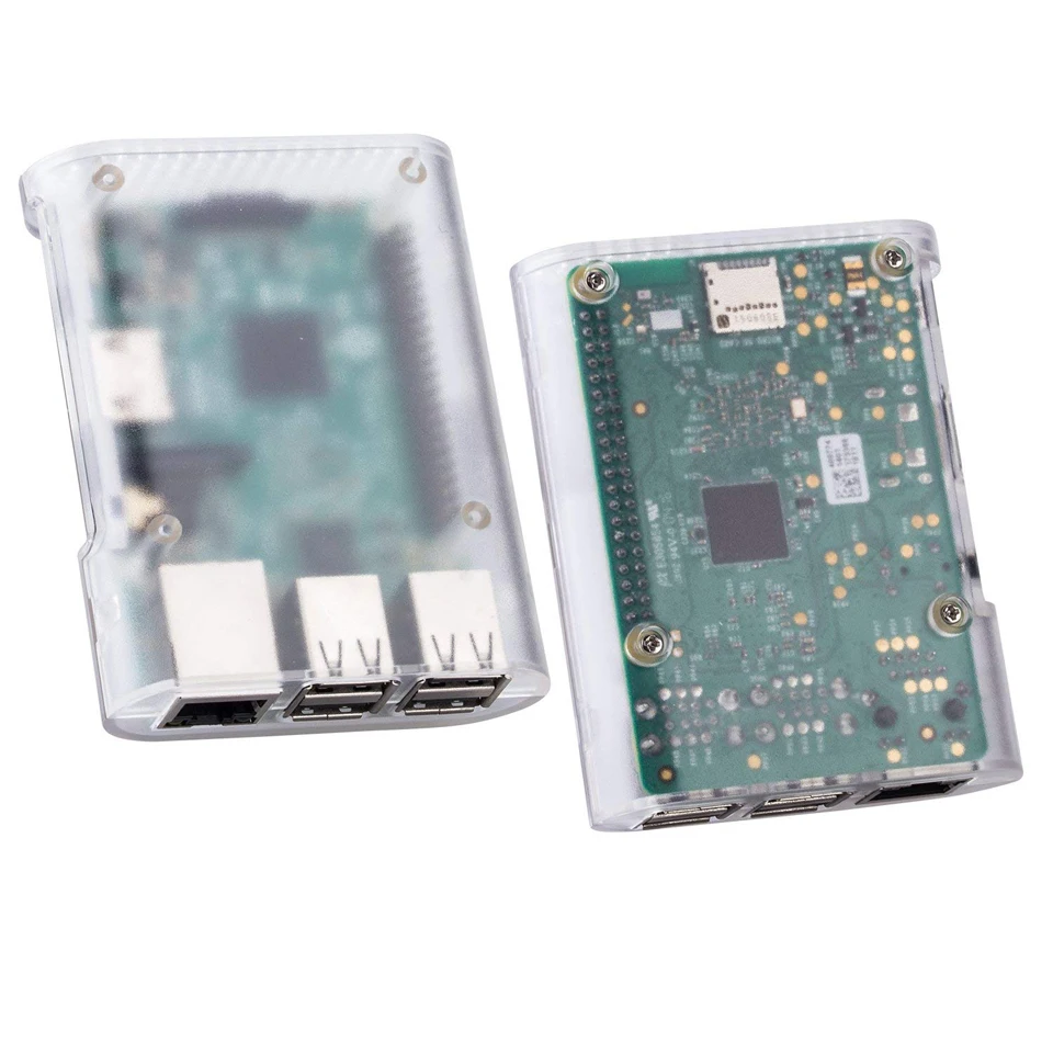 Raspberry pi 3 Чехол прозрачный радиатор для raspberry Model B чехол Аксессуары | Компьютеры и