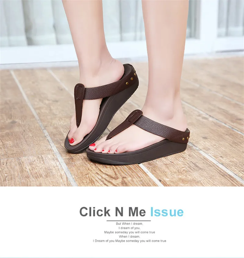 BEYARNEWomen's Flip Flops Fashion T-Shaped Platform Slippers Ladies Casual Beach Sandals Outdoor Slides Summer Holiday Slipppers