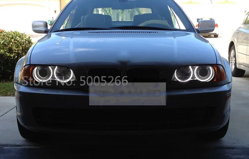 Автомобильные светодиодные хлопковые фары ангельские глазки для BMW E46 лампа без