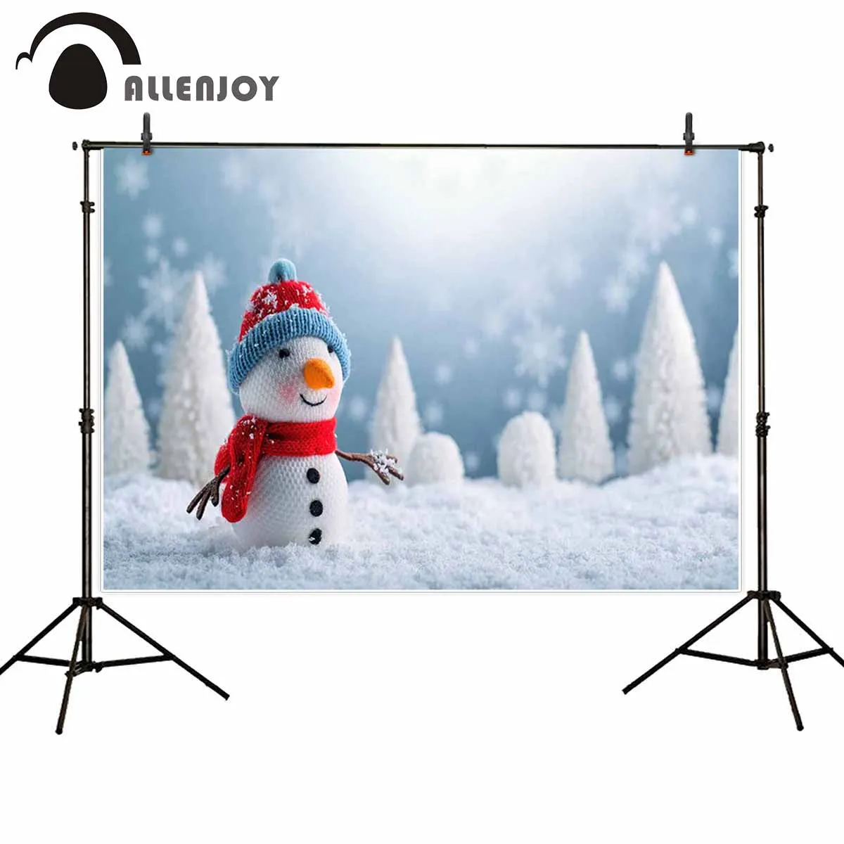 Фон для фотосъемки Allenjoy с рождественскими фотографиями снежинками|Фон
