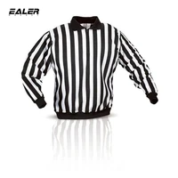 ealer free shipping black and white referee jersey in stock