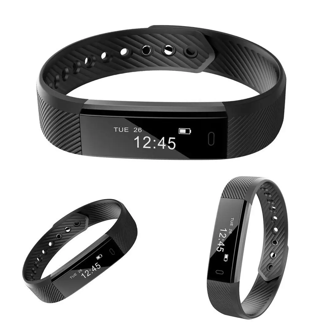 Waterproof Digital Display Buckle Closure USB 2.0 Touch Square IP65 Smart Bracelet Health Wristband SmartBand for man women | Электроника