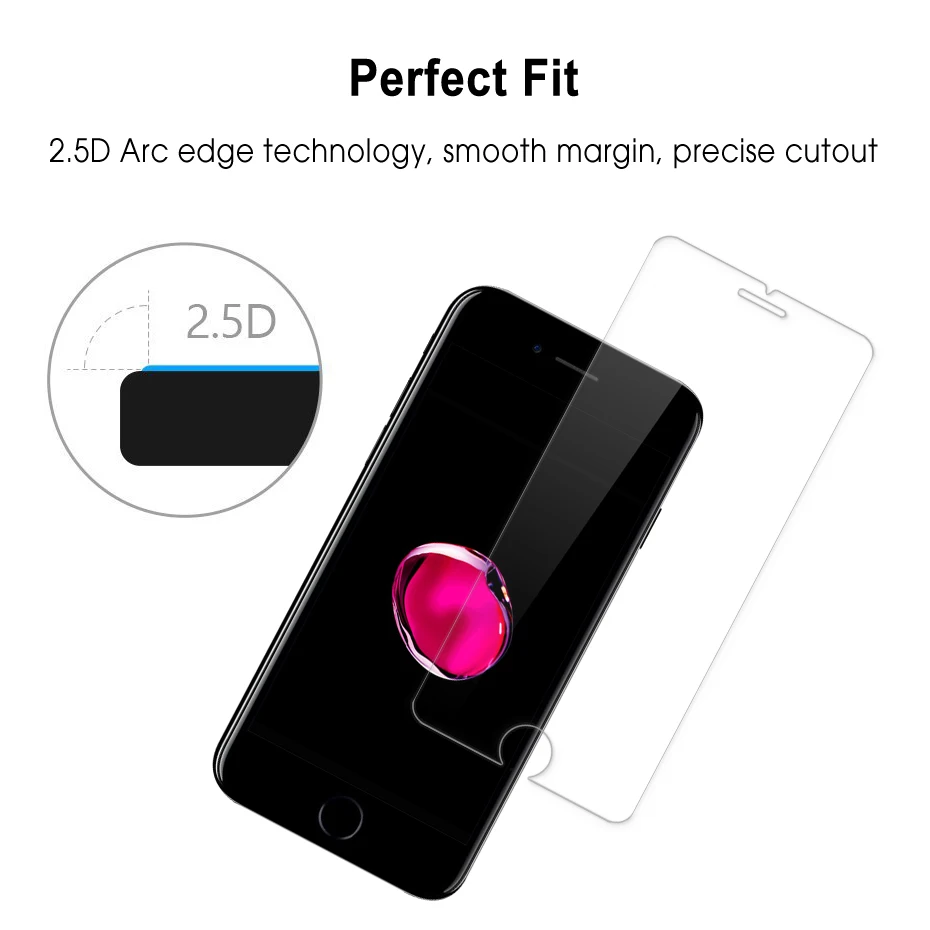 2 Упак. Оригинальное высококачественное закаленное стекло celestassy 2.5D 9H для iPhone 5 5S SE