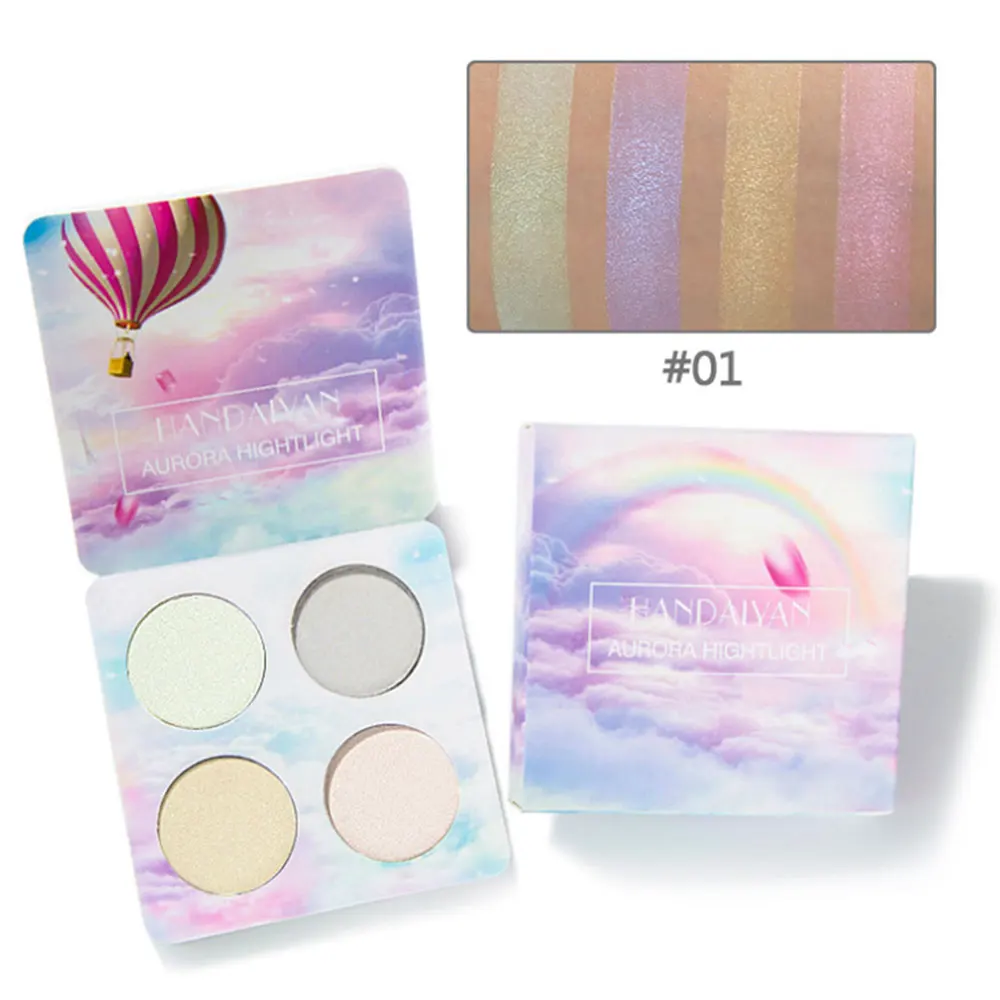 Base Makeup Highlighter Brighten illuminator Long Lasting Powder Contour Corrector Palette Bronzer Glow kit | Красота и здоровье