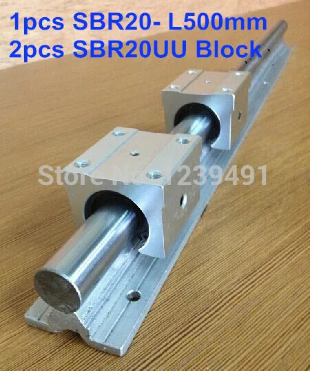 

1pcs SBR20 L500mm linear guide + 2pcs SBR20UU block cnc router