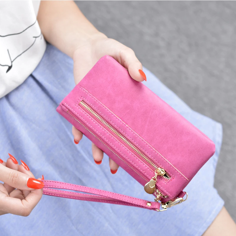 Новое поступление женский многофункциональный кошелек на молнии Большой
