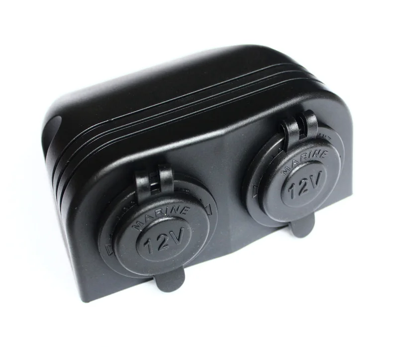 12 В двойное зарядное устройство для сигарет адаптер гнездо водонепроницаемый +