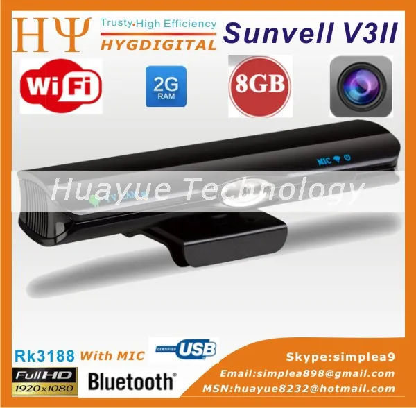 Sunvell V3II android-тв box четырехъядерных процессоров палку 1.6 ГГц Android 4.2 2 г / 8 wi-fi 5.0MP