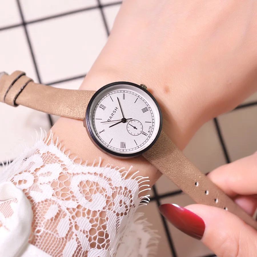 Женские кварцевые часы montre femme модные с простым ремешком студенческие подарок