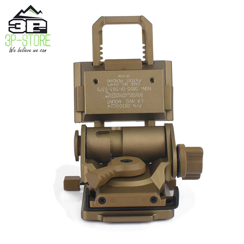 L4 G24 Airsoft Helmet Mount Night Vision Fast OPS Parts NVG Mounting Breakaway Base Adapters Softair WM001-LO | Спорт и развлечения
