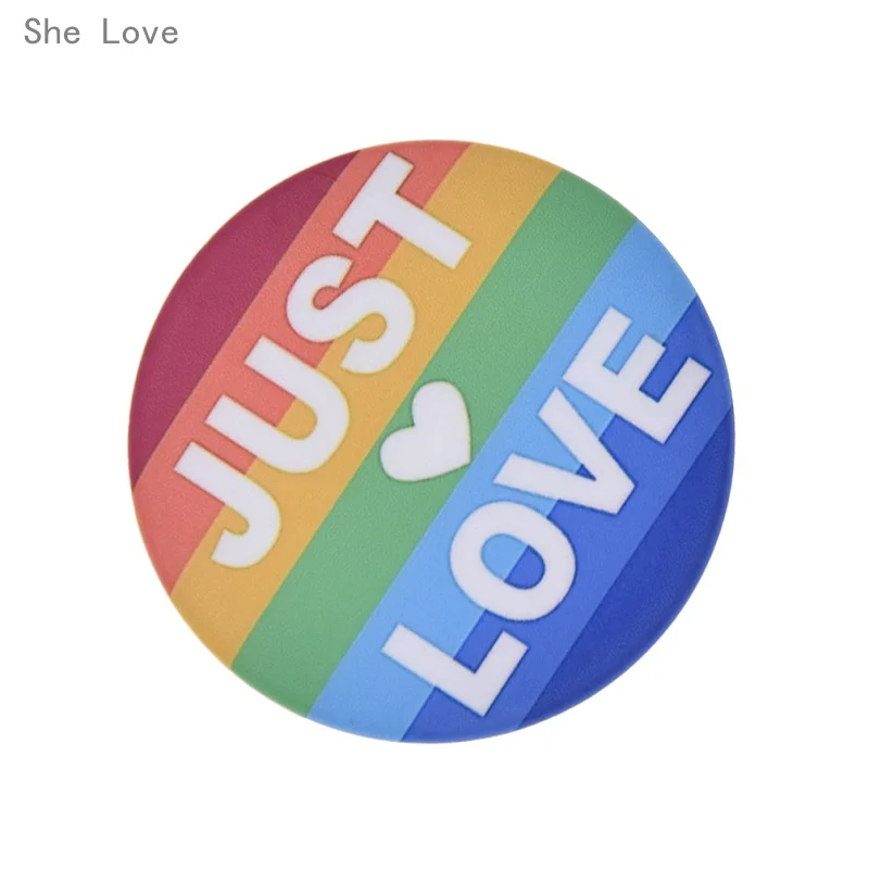 Она любит Радуга штыря отворотом гордость Лесбиянки Гей символ знак брошь