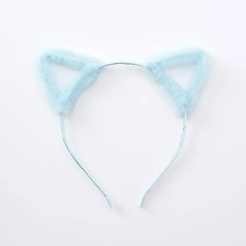 Sweet Lace Cat Animal Ear Headband Women Girls Headwear Birthday Hair Accessories Party Favors| |