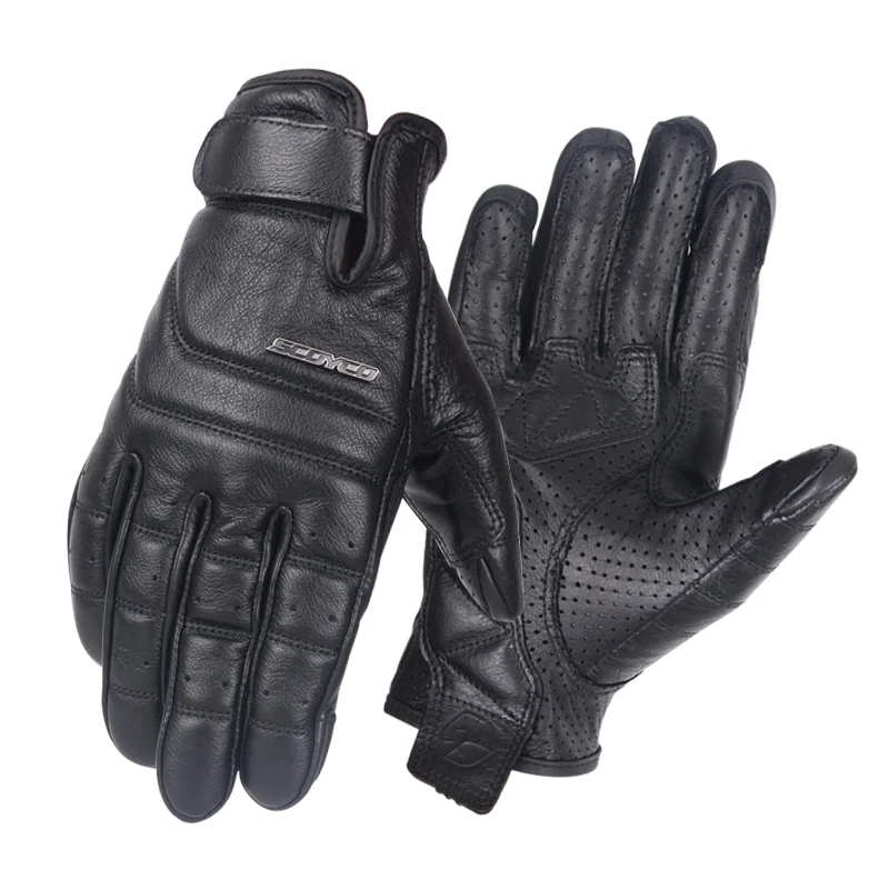 Перчатки для мотоцикла из натуральной кожи Scoyco Racing Cowhide Sheepskin Spring Summer Leisure Moto Retro gGoves SWX on.