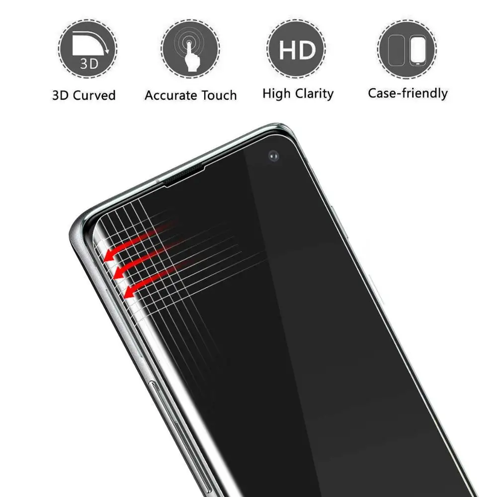 Acespower Новое поступление из закаленного стекла для SAMSUNG NOTE 10 Pro 10pro УФ сенсорный экран протектор жидкий клей нано оптика передние пленки