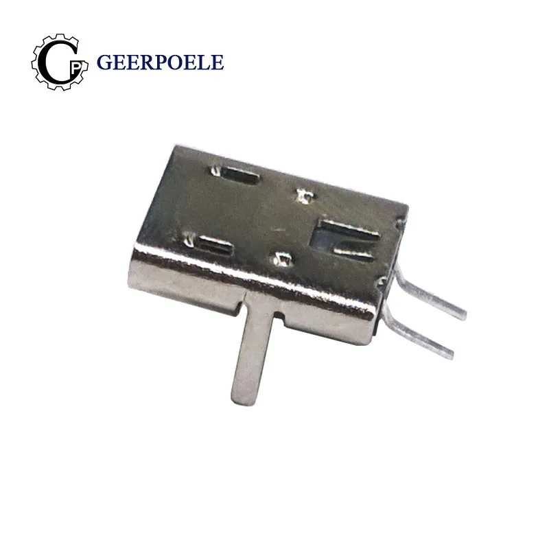 

20 pcs/lot USB 90 degree DIP 2 Pin USB Connectors Micro USB Connector Plastic Shell Jack Tail Sockect Mini Plug Terminals