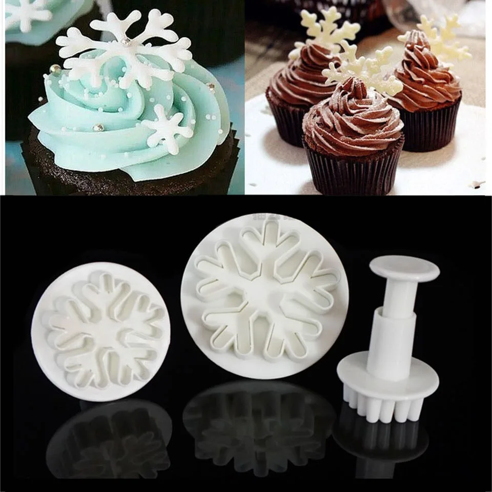 Transhome рождественские ножи для печенья формы тортов и 3 шт. Снежинка Форма