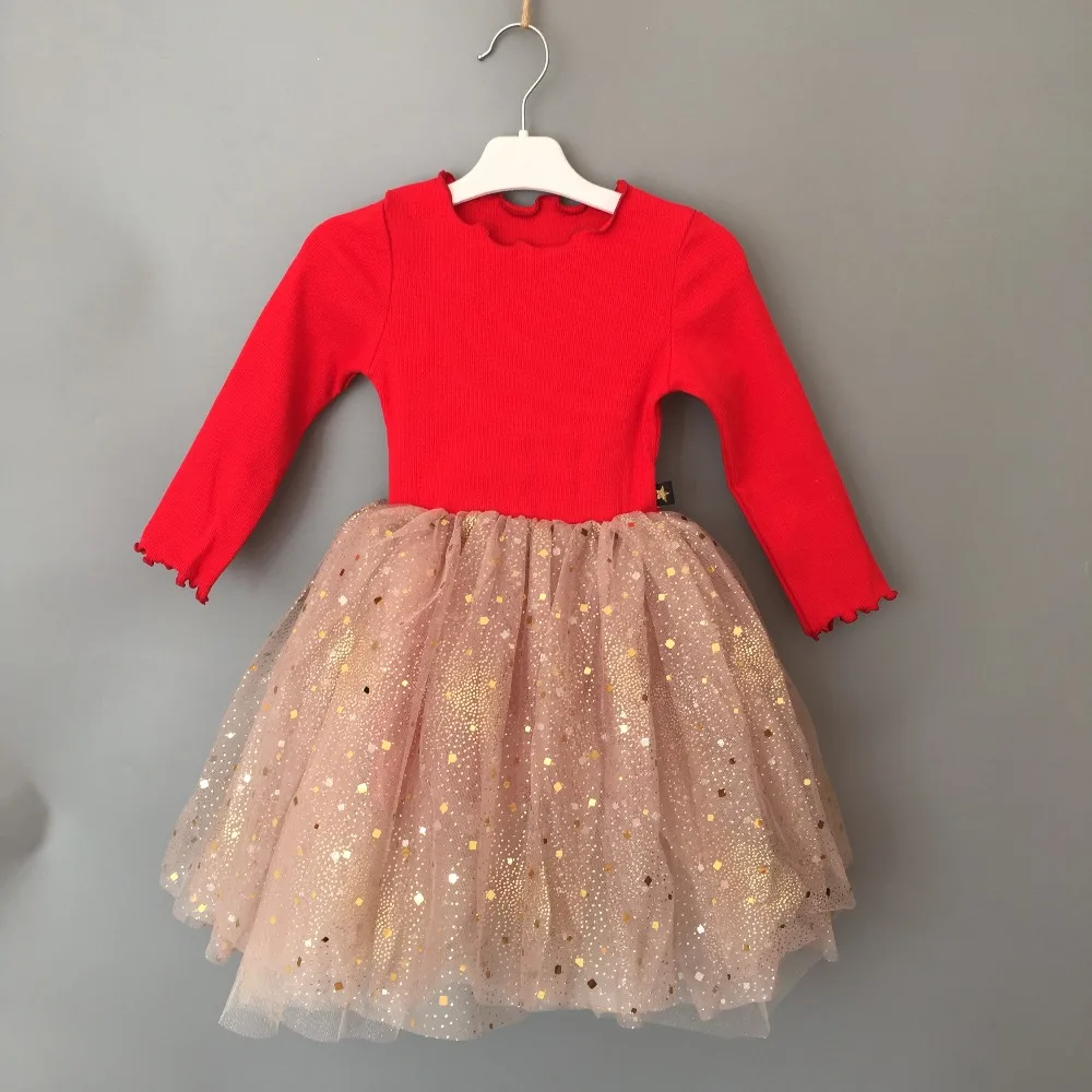 Dropshipping New 2018 Hot Selling Autumn Winter Baby Girl Knitting Embroidered Tutu Dress kids girl elegant evening dress | Детская