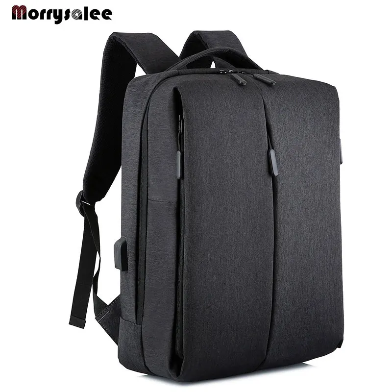 Мужской брендовый Рюкзак 15,6 дюймов для ноутбука Mochila, мужской водонепроницаемый рюкзак, школьный рюкзак - Цвет: Черный