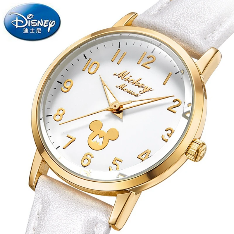 

Простые водонепроницаемые кварцевые часы Disney, элегантные темпераментные женские часы для студентов, 228