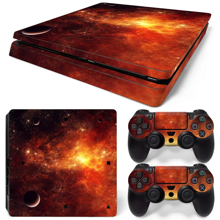 Чехол наклейка Fire Color Star Universe для Ps 4 Slim Playstation4 ps4 slim виниловый|skin sticker for ps4|skin decal
