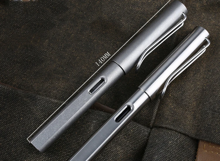 EDC из титанового сплава, тактическая ручка для самозащиты и выживания с многофункциональными портативными зубчатыми инструментами EDC