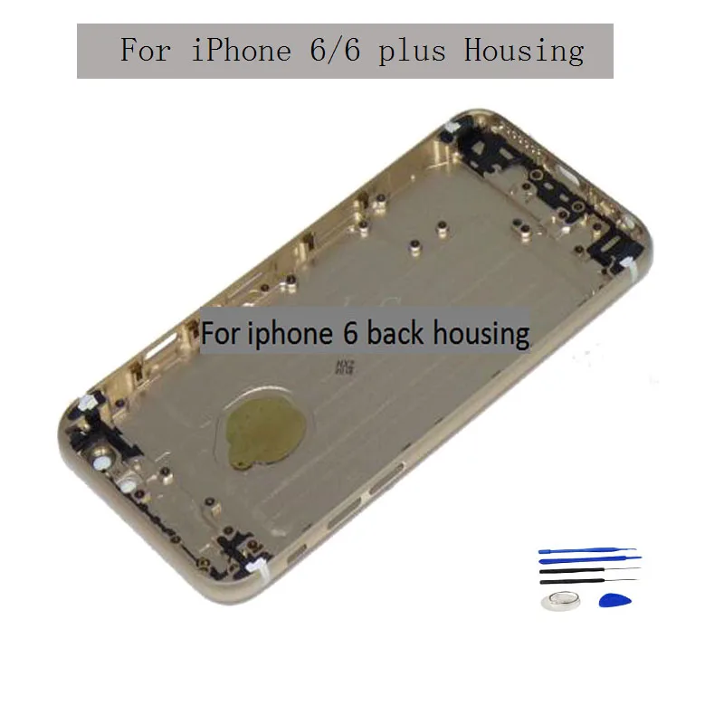 Новинка 4," задняя крышка для iphone 6 крышка батареи задняя крышка Корпус задняя дверь Чехол средняя рамка Шасси с боковой сборка кнопок