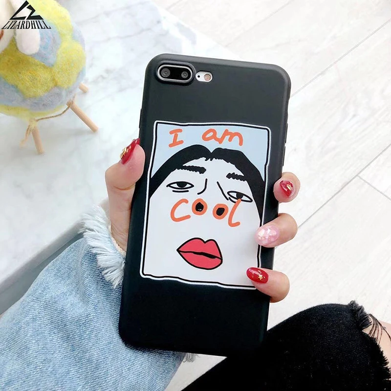 Lizardhill чехол для телефона из мягкого ТПУ с рисунком Чехлы iphone X Case 7 6S 6 s 8 плюс Чехол