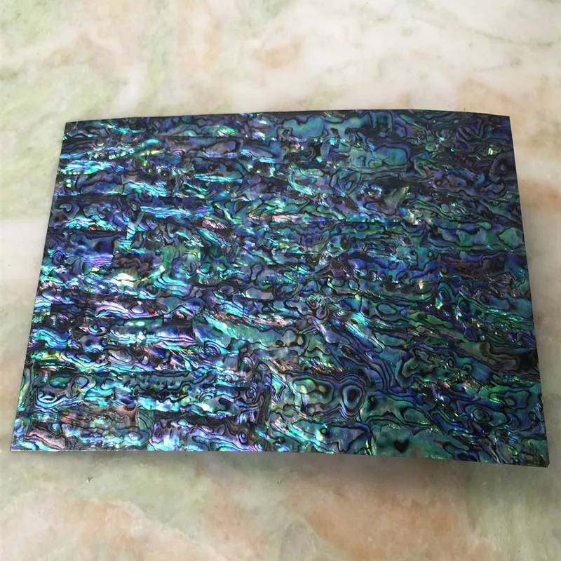 Новая Зеландия panua abalone shell ламинат лист с черной спинкой для деревянной инкрустации и домашнего ремесла украшения материал толщина 0,2 мм