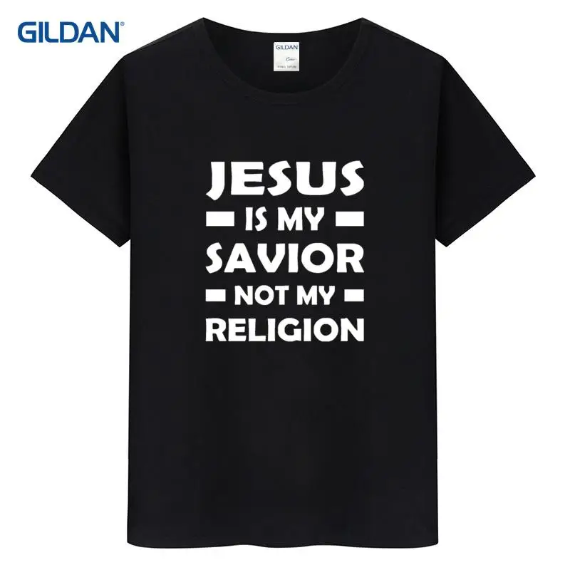 Иисус мой спаситель не Моя религия 2017 веселые футболки хип-Tope Юмористические