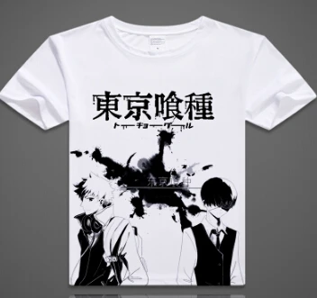 Горячий Токийский Гуль Kirishima Ayato Косплей Костюм Kaneki Ken футболка | Мужская одежда